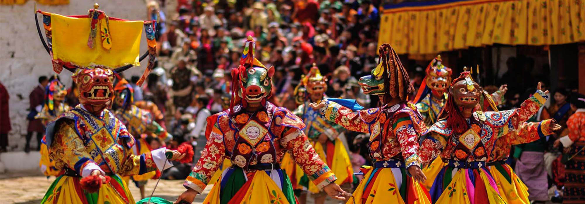 Mask-Dance-in-a-festival-in-Bhutan